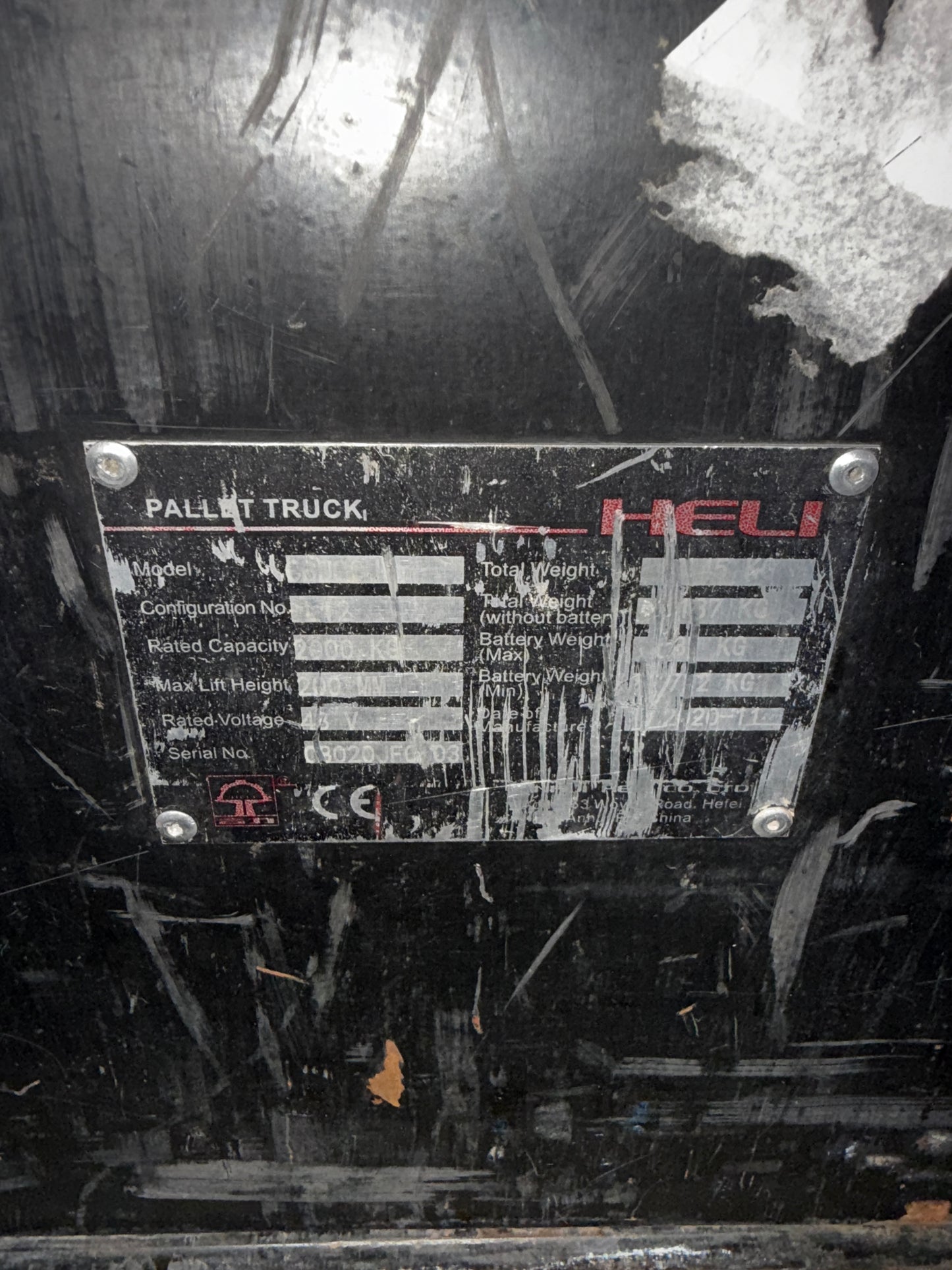 Zorra eléctrica Mod. DC20 HELI Litio 2000Kg