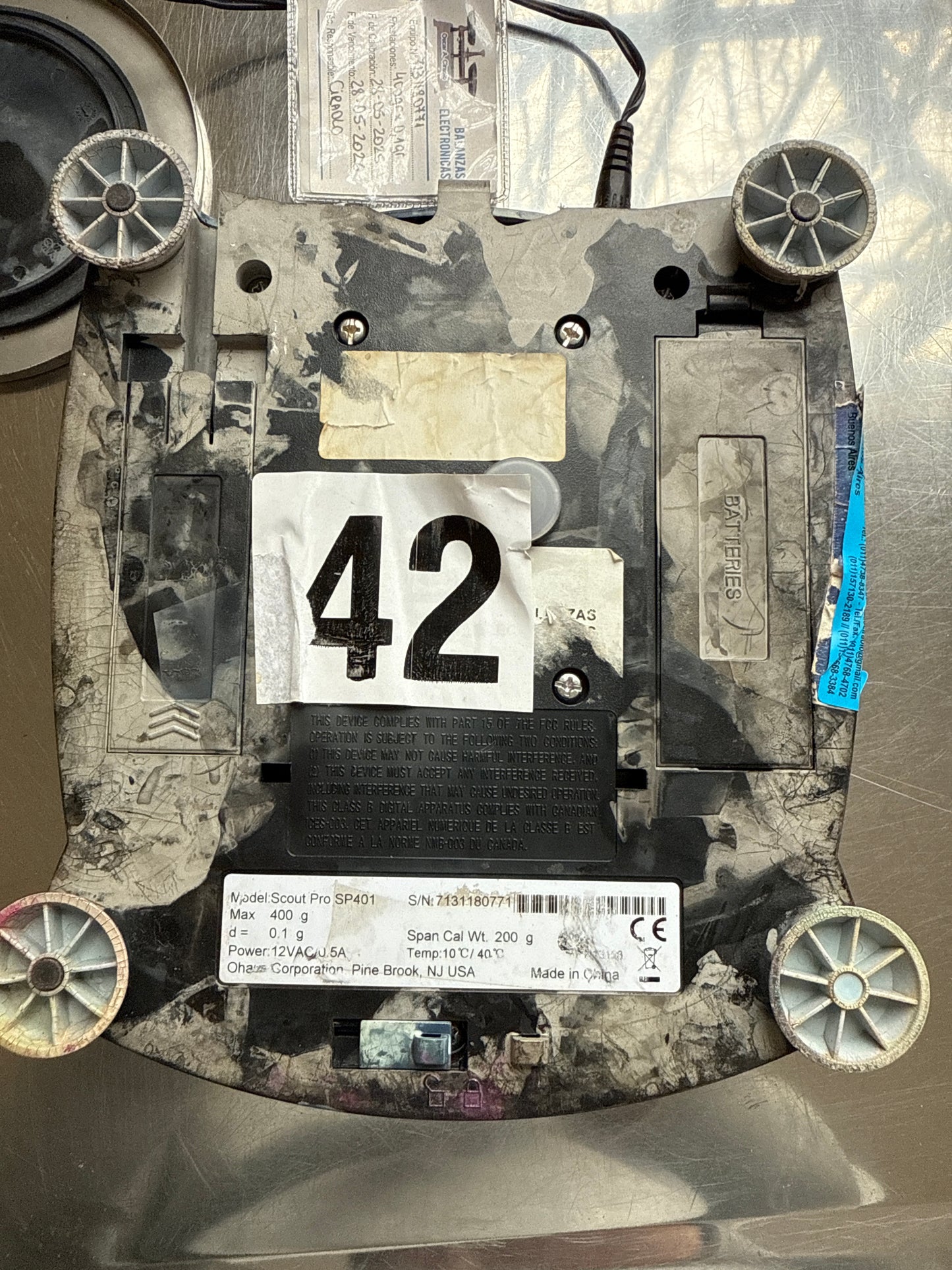 Balanza Electronica Ohaus 400g 0,1g