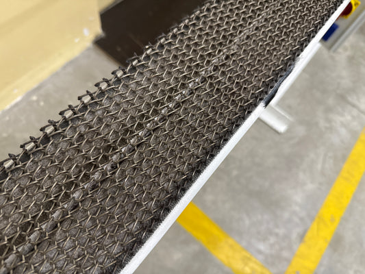 Horno para Serigrafía de frascos 2,5 metros de cinta de metal. Horno de 1,2 metros.