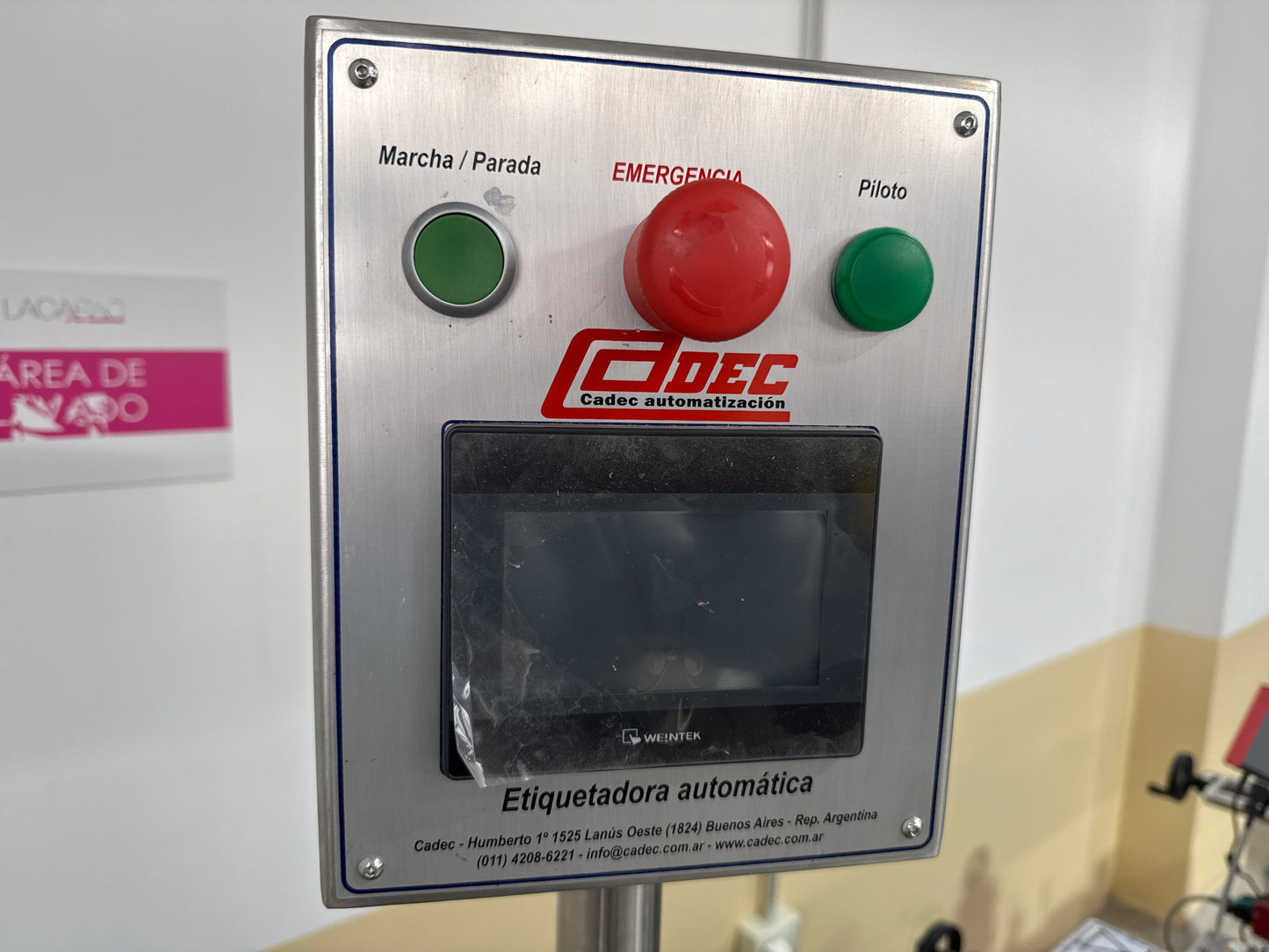 Etiquetadora automática Cilíndrico Cadec