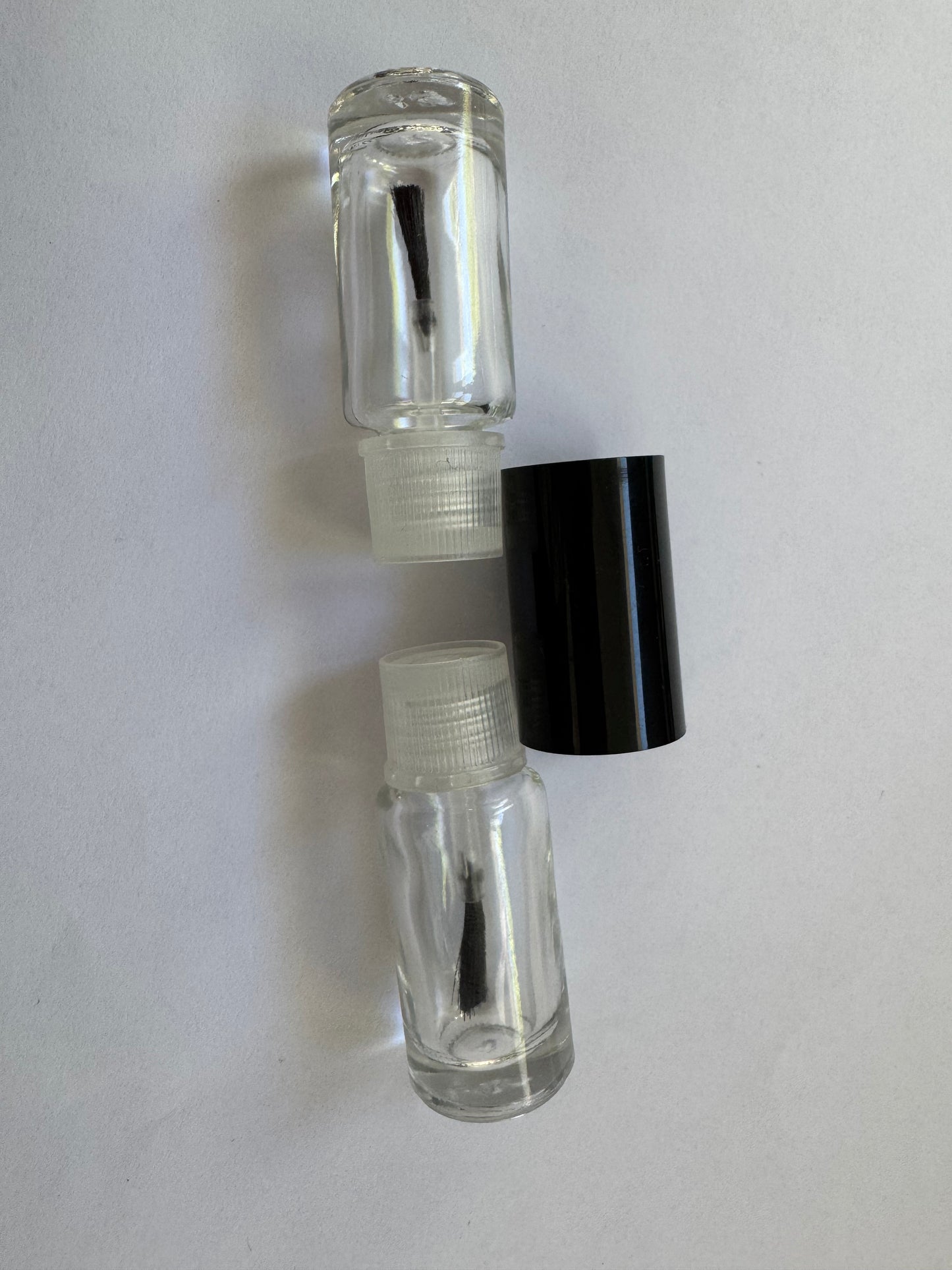 FRASCO DE VIDRIO TRANSPARENTE P/ CONECTOR