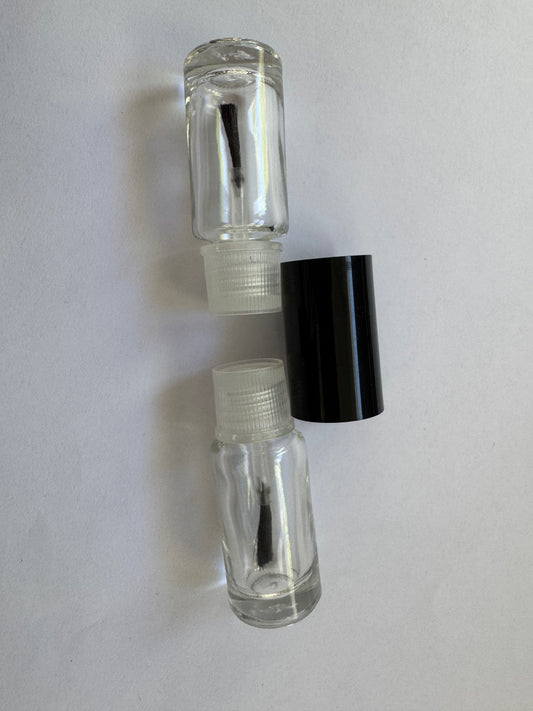 FRASCO DE VIDRIO TRANSPARENTE P/ CONECTOR